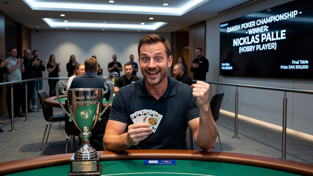 Spillere ved finalebordet under DM i Poker 2026 hvor ICM-aftalen blev indgået